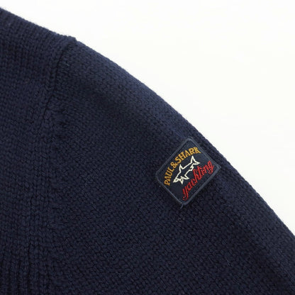 【新品】ポールアンドシャーク PAUL&amp;SHARK プルオーバーニット
 ネイビーxイエロー【サイズL】【NVY】【A/W】【状態ランクN】【メンズ】
【769878】 APD