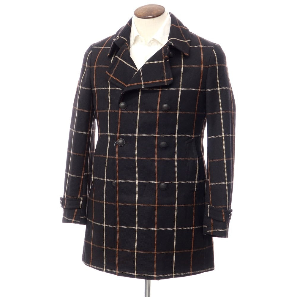 【新品】タリアトーレ TAGLIATORE CHARLIE ダブルブレストコート
 ブラック【サイズ48】【BLK】【A/W】【状態ランクN】【メンズ】
【769889】 APD