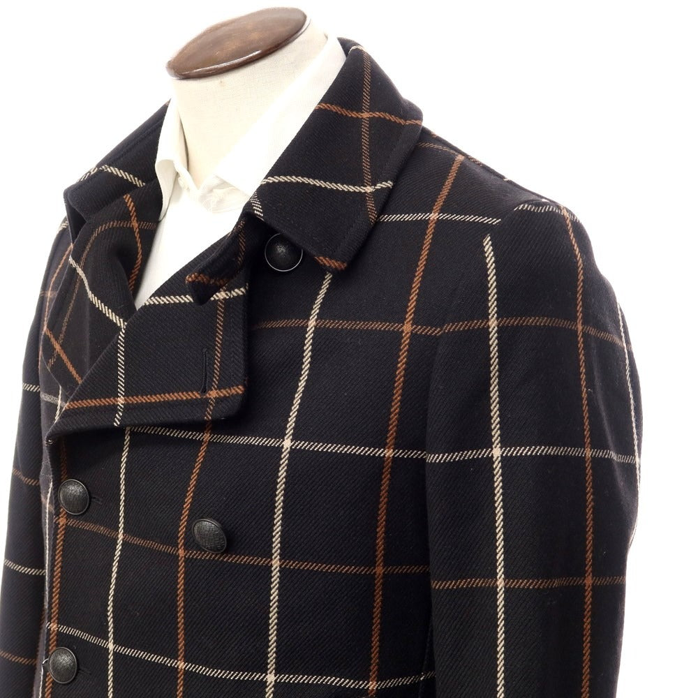 【新品】タリアトーレ TAGLIATORE CHARLIE ダブルブレストコート
 ブラック【サイズ48】【BLK】【A/W】【状態ランクN】【メンズ】
【769889】 APD