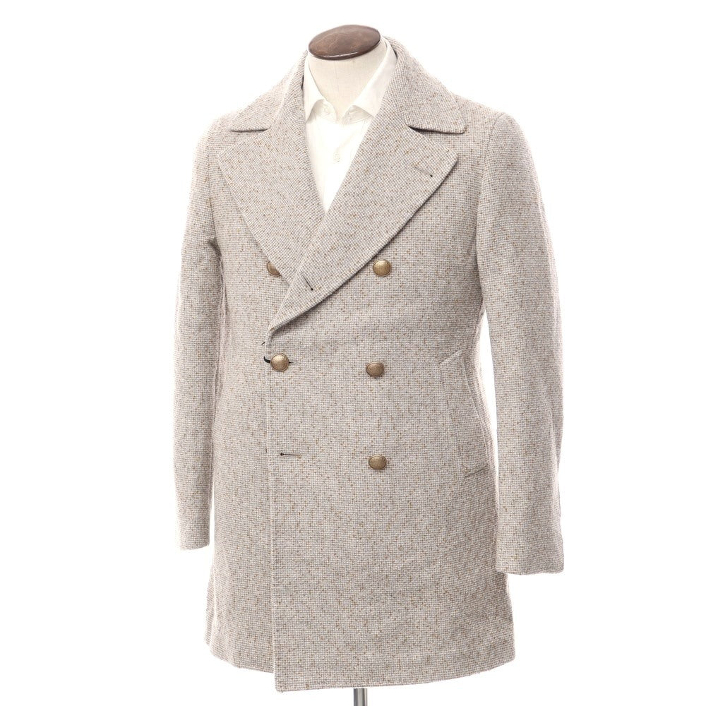 【新品】タリアトーレ TAGLIATORE C-STEPHAN ダブルブレストコート
 グレーxキャメル【サイズ48】【GRY】【A/W】【状態ランクN】【メンズ】
【769889】 APD