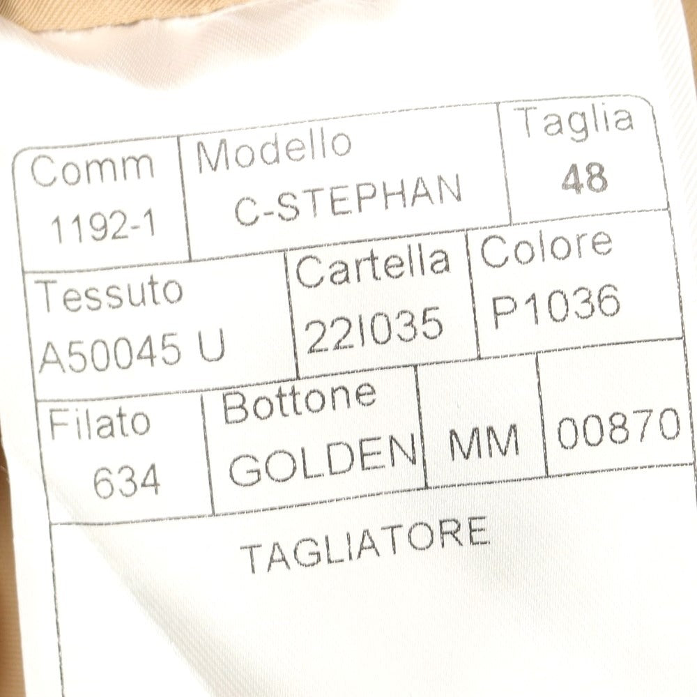 【新品】タリアトーレ TAGLIATORE C-STEPHAN ダブルブレストコート
 グレーxキャメル【サイズ48】【GRY】【A/W】【状態ランクN】【メンズ】
【769889】 APD