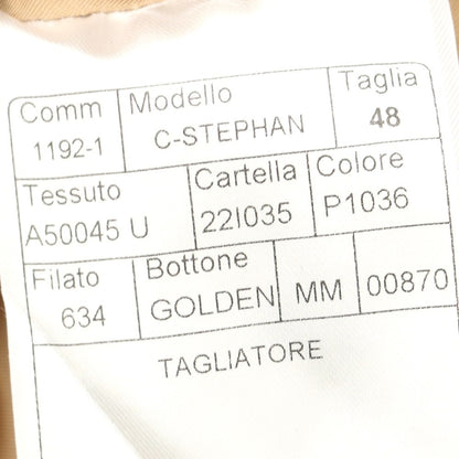 【新品】タリアトーレ TAGLIATORE C-STEPHAN ダブルブレストコート
 グレーxキャメル【サイズ48】【GRY】【A/W】【状態ランクN】【メンズ】
【769889】 APD