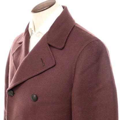 [New] Tagliatore STENA wool double-breasted coat, grayish burgundy [Size 48] [PUP] [A/W] [Condition rank N] [Men&