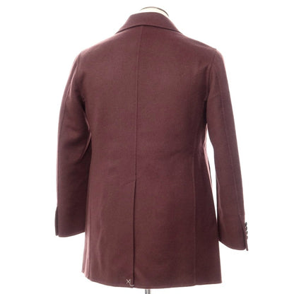 [New] Tagliatore STENA wool double-breasted coat, grayish burgundy [Size 48] [PUP] [A/W] [Condition rank N] [Men&