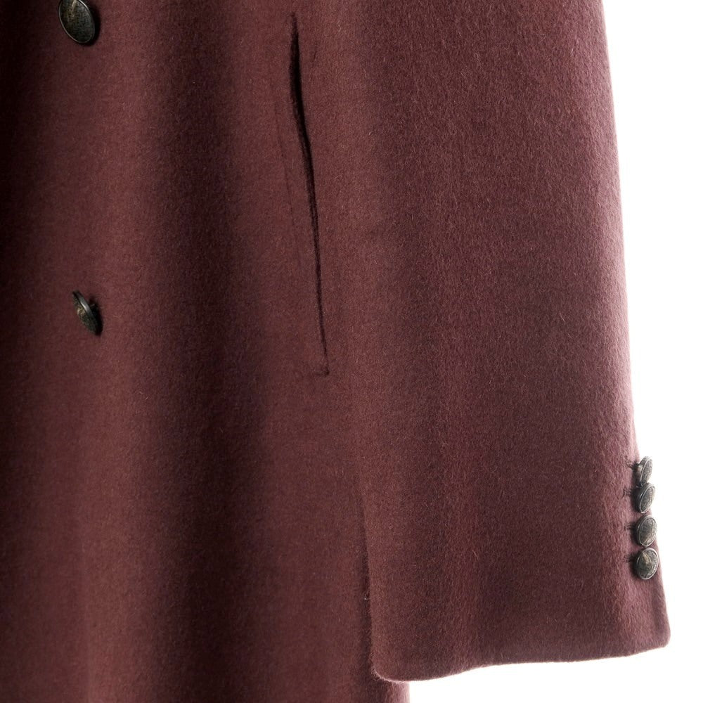 [New] Tagliatore STENA wool double-breasted coat, grayish burgundy [Size 48] [PUP] [A/W] [Condition rank N] [Men&