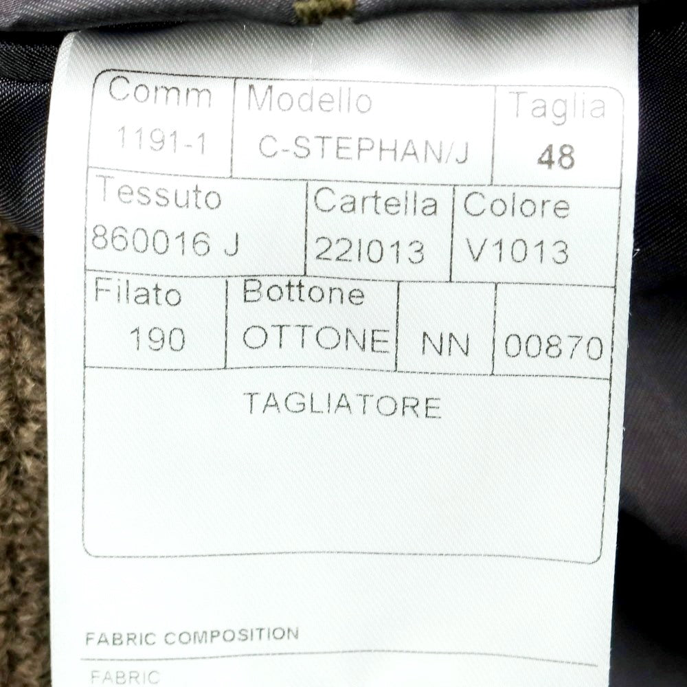 【新品】タリアトーレ TAGLIATORE C-STEPHAN/J ダブルブレストコート
 オリーブカーキ【サイズ48】【GRN】【A/W】【状態ランクN】【メンズ】
【769888】 APD
