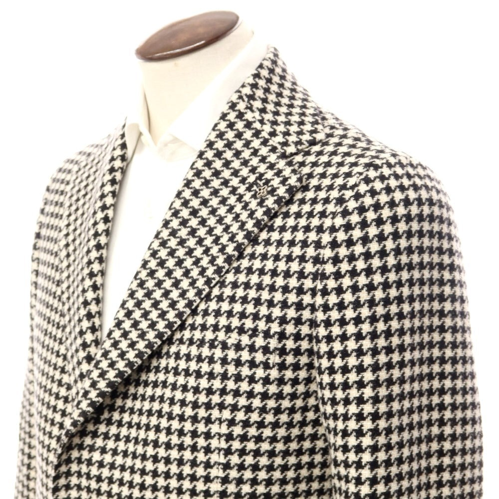 【新品】タリアトーレ TAGLIATORE チェスターフィールドコート
 ブラックxアイボリー【サイズ48】【BLK】【A/W】【状態ランクN】【メンズ】
【769888】 APD