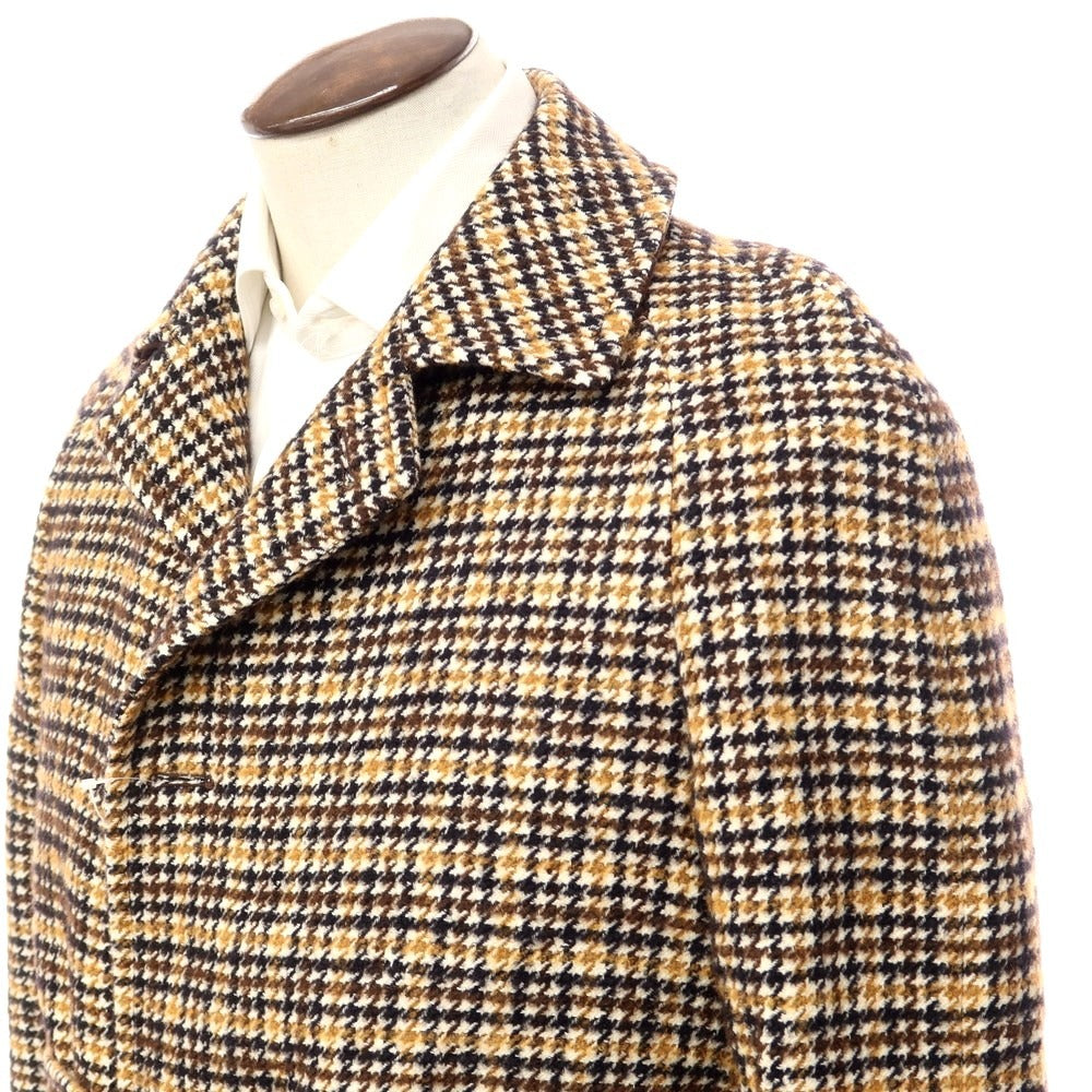 [New] Tagliatore LARS Balmacaan Coat
 Brown x Ivory [Size 48] [BRW] [A/W] [Condition Rank N] [Men&