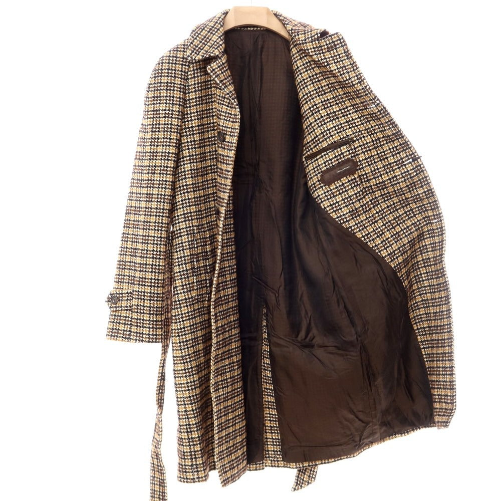 [New] Tagliatore LARS Balmacaan Coat
 Brown x Ivory [Size 48] [BRW] [A/W] [Condition Rank N] [Men&