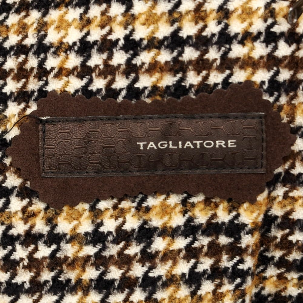 [New] Tagliatore LARS Balmacaan Coat
 Brown x Ivory [Size 48] [BRW] [A/W] [Condition Rank N] [Men&