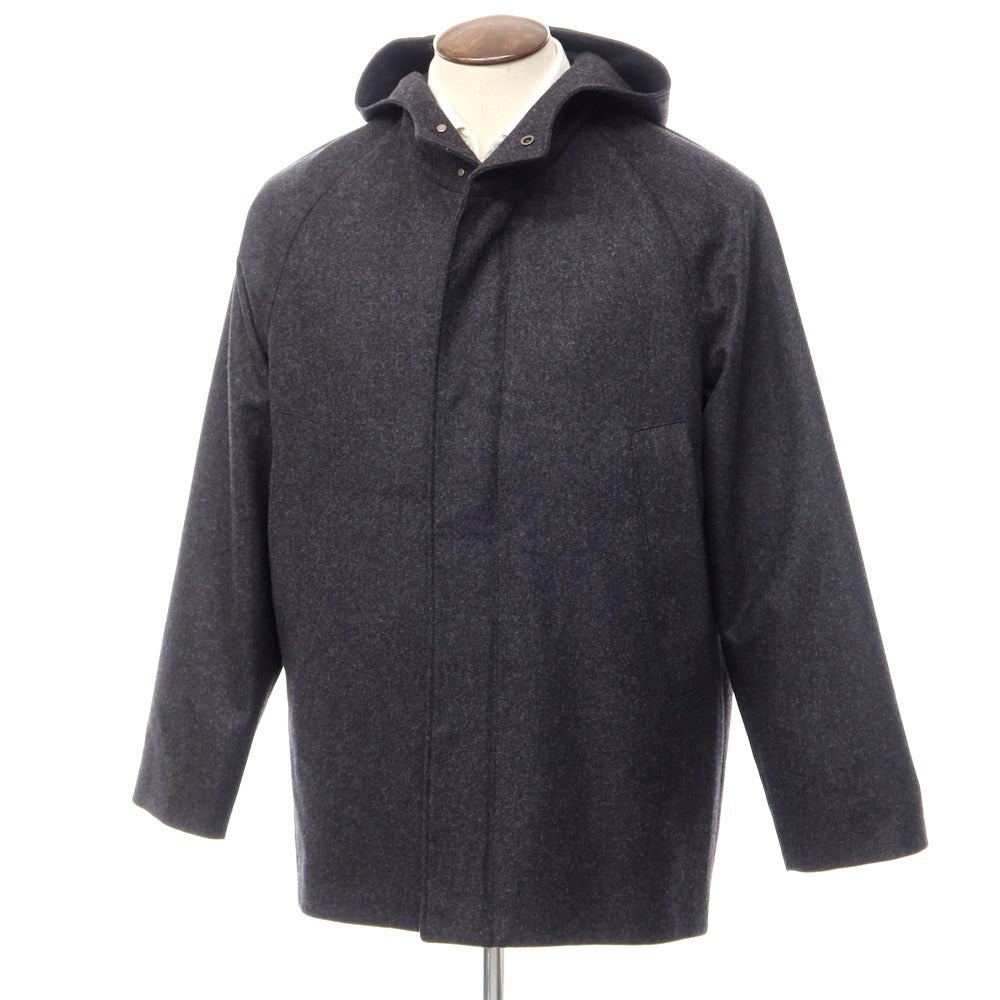 [New] Tagliatore WALT Flannel Wool Hooded Coat Dark Gray [Size 48] [GRY] [A/W] [Condition Rank N] [Men&