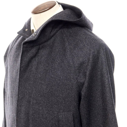 [New] Tagliatore WALT Flannel Wool Hooded Coat Dark Gray [Size 48] [GRY] [A/W] [Condition Rank N] [Men&