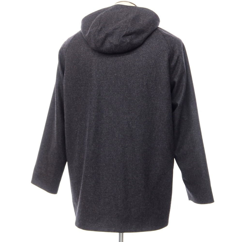 [New] Tagliatore WALT Flannel Wool Hooded Coat Dark Gray [Size 48] [GRY] [A/W] [Condition Rank N] [Men&