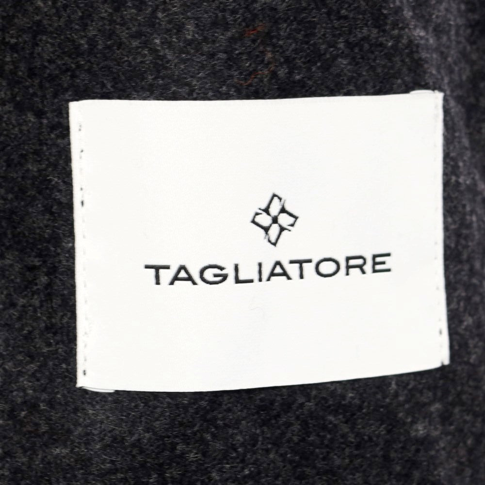 [New] Tagliatore WALT Flannel Wool Hooded Coat Dark Gray [Size 48] [GRY] [A/W] [Condition Rank N] [Men&