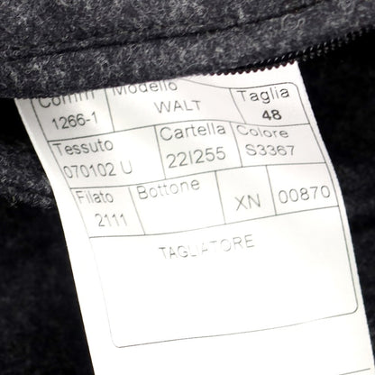 [New] Tagliatore WALT Flannel Wool Hooded Coat Dark Gray [Size 48] [GRY] [A/W] [Condition Rank N] [Men&