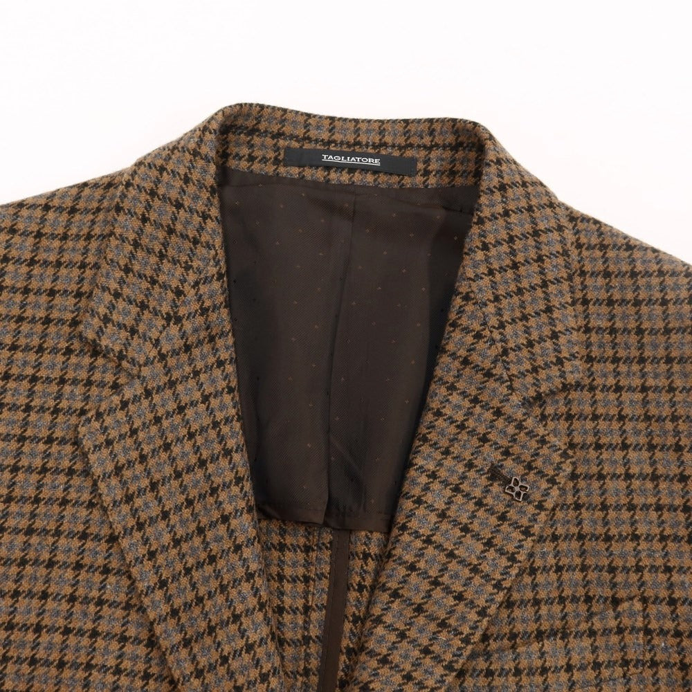 [New] TAGLIATORE Pinolerario Tailored Jacket
 
Brown x Black x Gray [Size 48] [BRW] [A/W] [Condition Rank N] [Men&