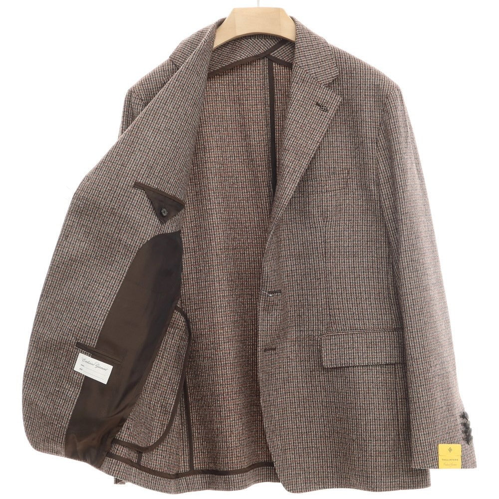 [New] TAGLIATORE Tailored jacket
 Brown x Black x Red [Size 48] [BRW] [A/W] [Condition Rank N] [Men&