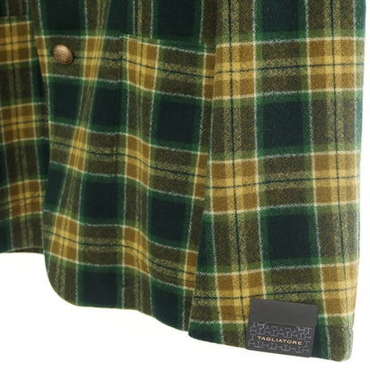 [New] TAGLIATORE Wool Check 2B Casual Jacket Green x Khaki [Size 48] [GRN] [A/W] [Condition Rank N] [Men&