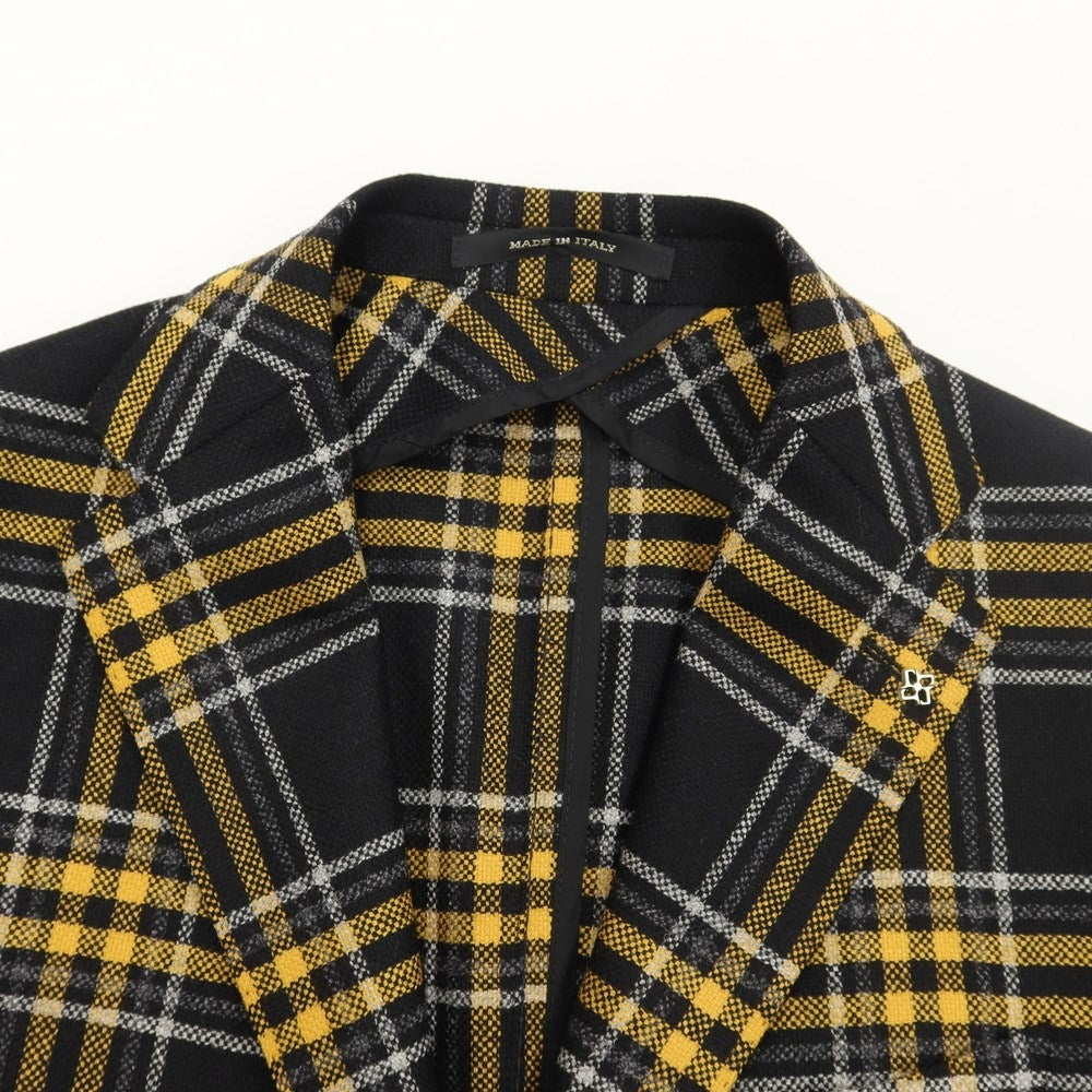 [New] TAGLIATORE Tailored jacket
 Black x Yellow x Gray [Size 48] [BLK] [A/W] [Condition Rank N] [Men&