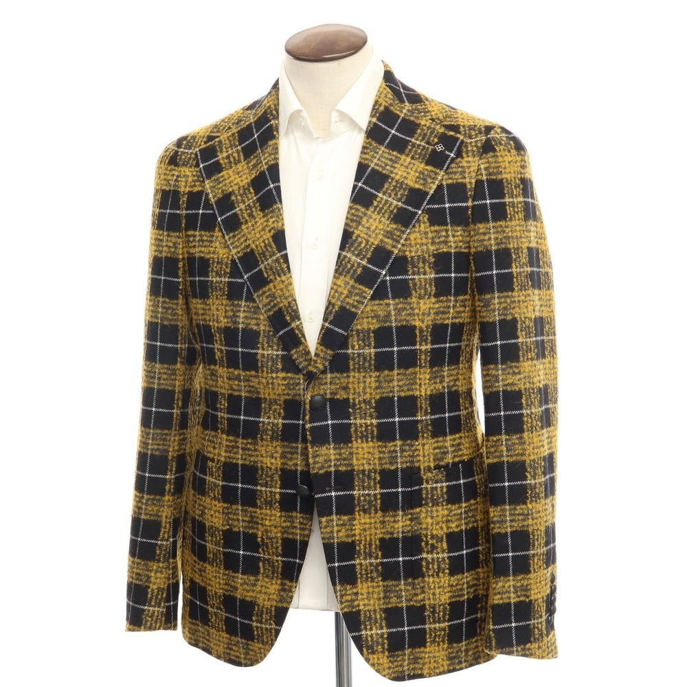 【新品】タリアトーレ TAGLIATORE ピーノレラリオ カジュアルジャケット
 ブラックxイエローxホワイト【サイズ50】【BLK】【A/W】【状態ランクN】【メンズ】
【769880】 APD