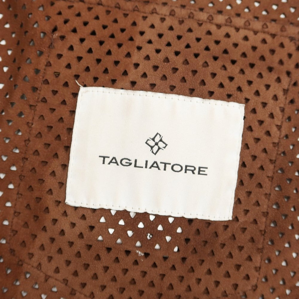 [New Outlet] TAGLIATORE Punching Gram Suede Western Shirt Brown [Size 48] [BRW] [A/W] [Condition Rank N-] [Men&