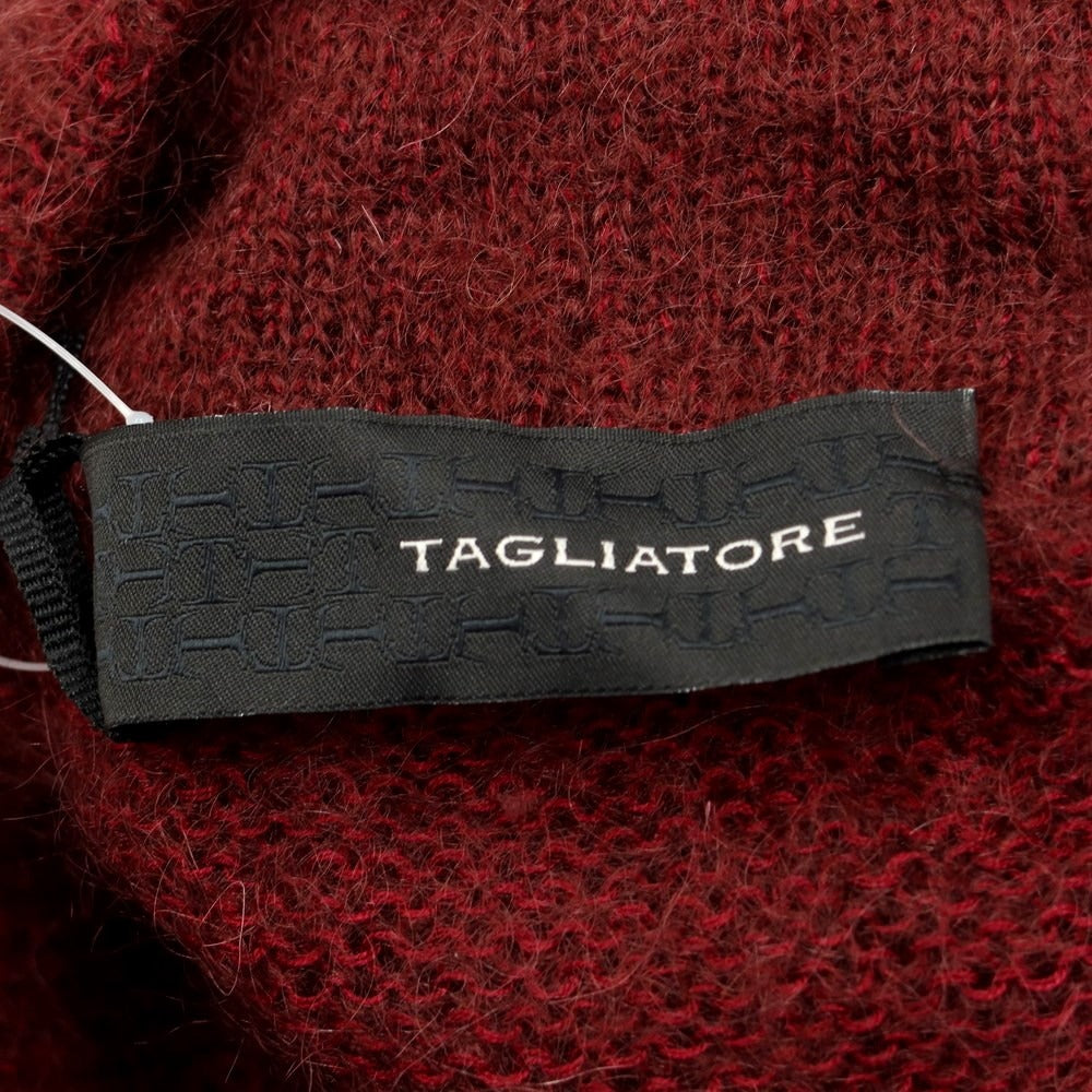 [New] TAGLIATORE Mohair Cotton High Neck Knit Bordeaux [Size 48] [RED] [A/W] [Condition Rank N] [Men&