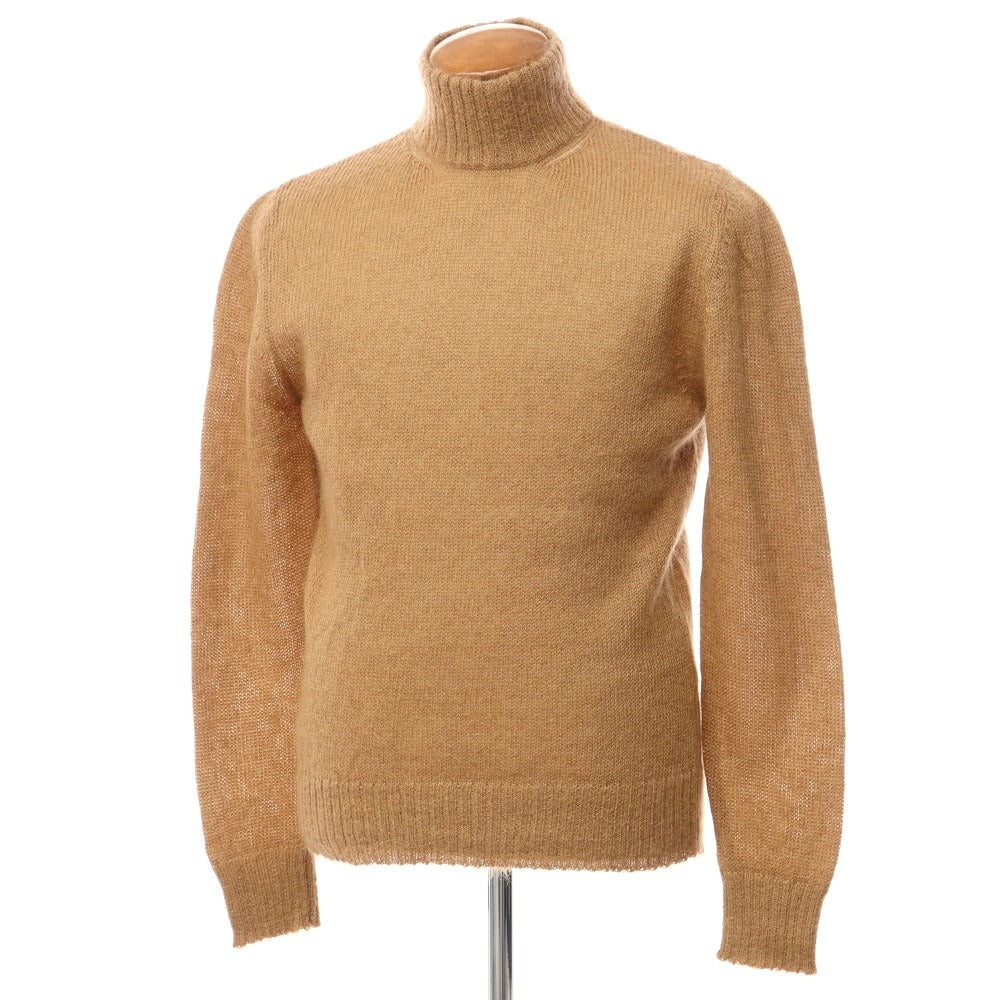 [New] TAGLIATORE Mohair Cotton High Neck Knit Light Brown [Size 48] [BRW] [A/W] [Condition Rank N] [Men&