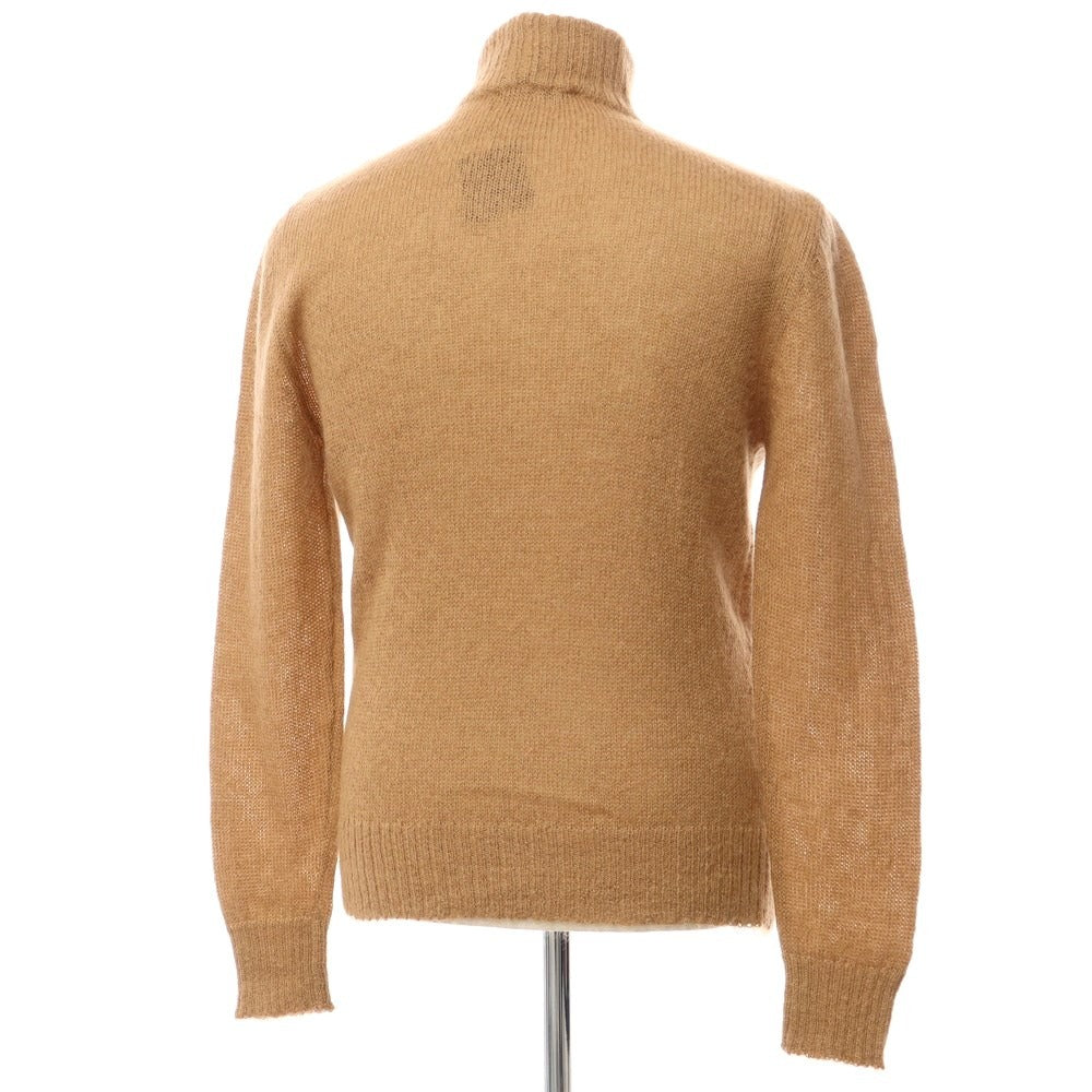 [New] TAGLIATORE Mohair Cotton High Neck Knit Light Brown [Size 48] [BRW] [A/W] [Condition Rank N] [Men&