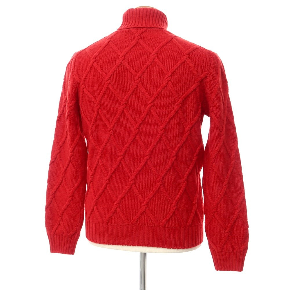 [New] TAGLIATORE mid-gauge wool turtleneck knit, red [size 50] [RED] [A/W] [Condition rank N] [Men&