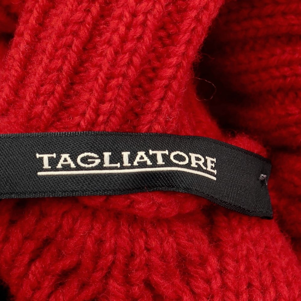 [New] TAGLIATORE mid-gauge wool turtleneck knit, red [size 50] [RED] [A/W] [Condition rank N] [Men&