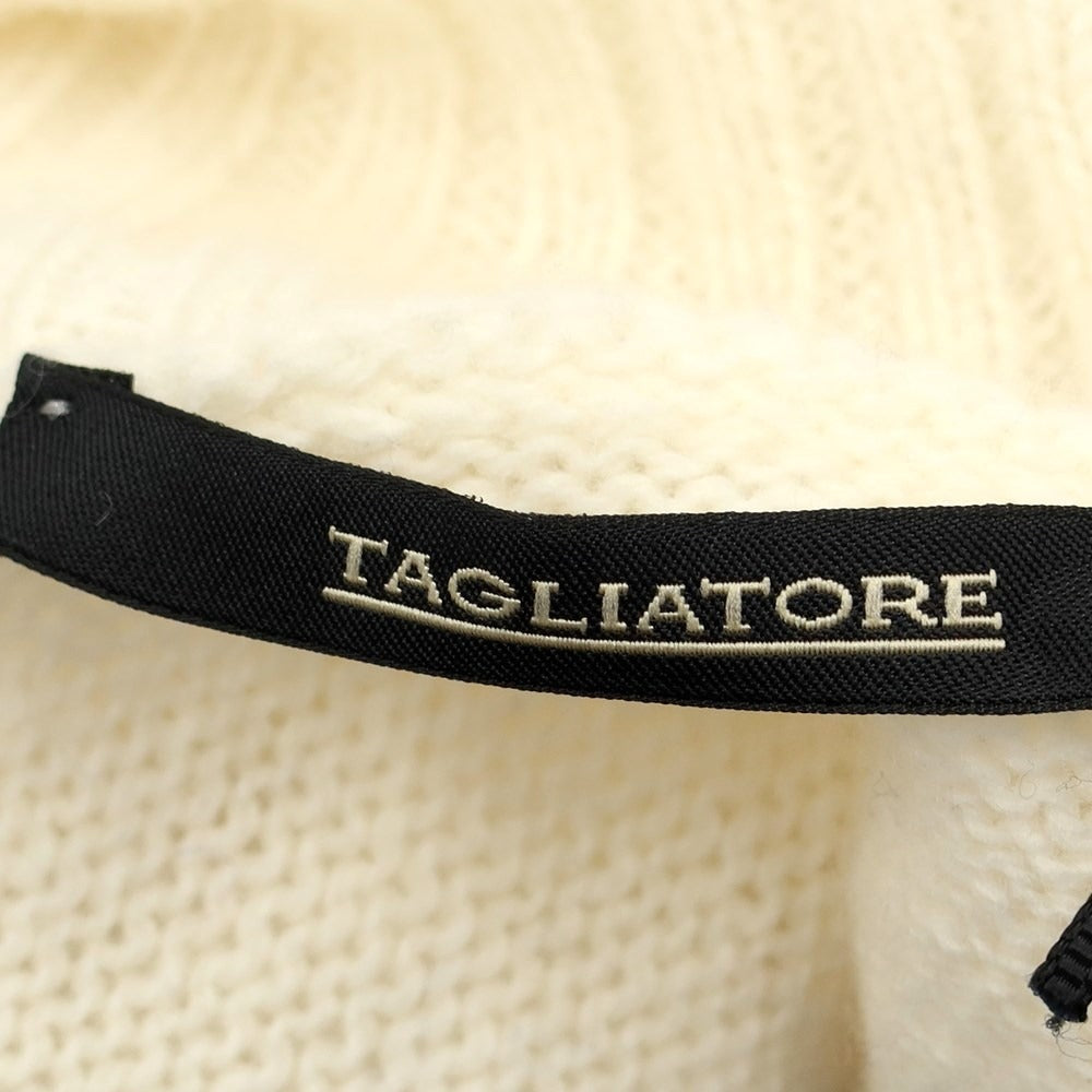 [New] TAGLIATORE pullover knit
 Royal blue x brown beige x off-white [Size 50] [BLU] [A/W] [Condition Rank N] [Men&