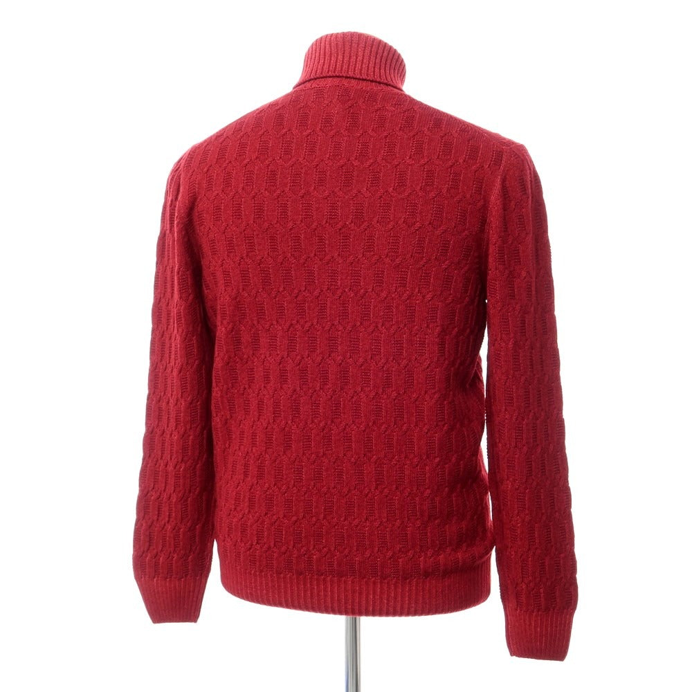 [New] TAGLIATORE Wool Turtleneck Knit Dark Red [Size 50] [RED] [A/W] [Condition Rank N] [Men&