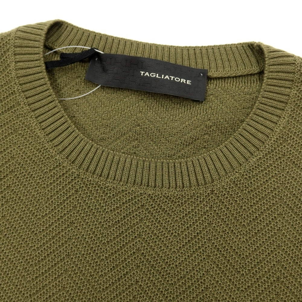 [New] TAGLIATORE pullover knit
 Olive [Size 50] [GRN] [A/W] [Condition Rank N] [Men&