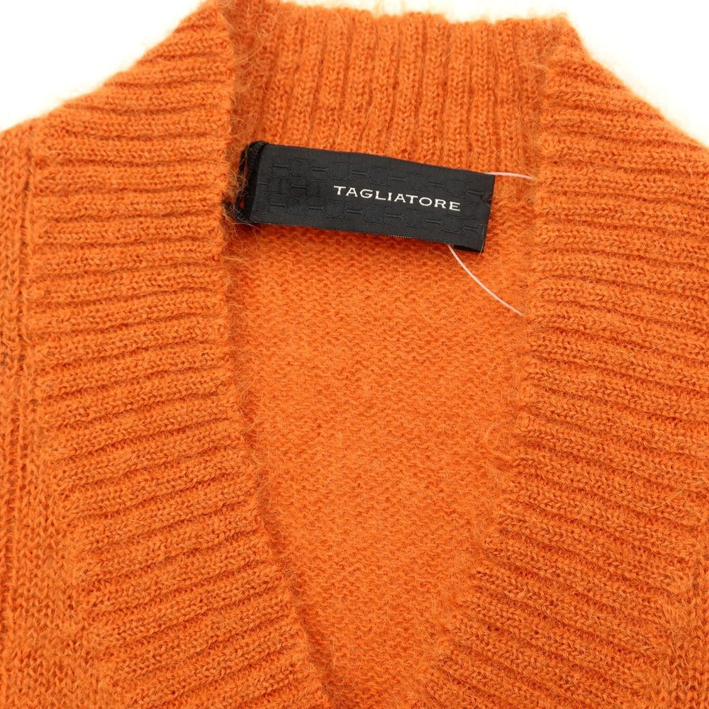 [New] TAGLIATORE Mohair Cotton V-neck Knit Orange [Size 48] [ORG] [A/W] [Condition Rank N] [Men&