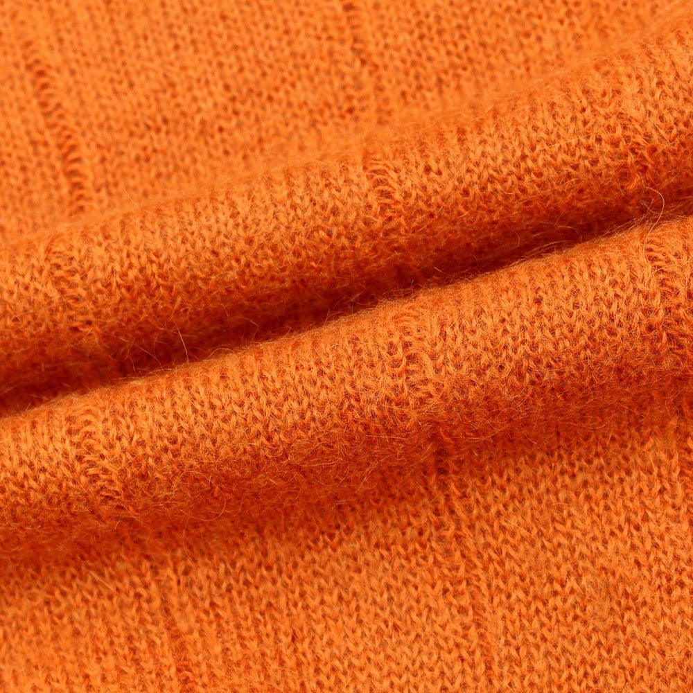 [New] TAGLIATORE Mohair Cotton V-neck Knit Orange [Size 48] [ORG] [A/W] [Condition Rank N] [Men&