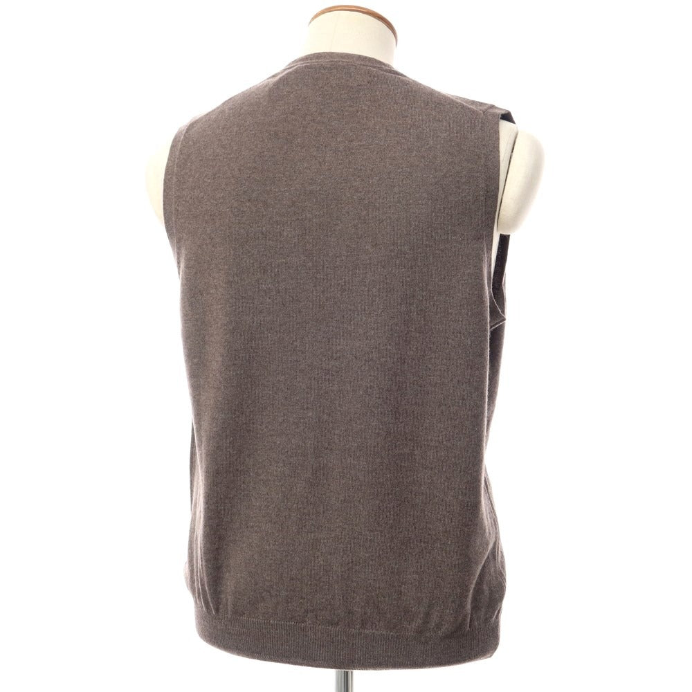 [New] TAGLIATORE knit vest
 Taupe [Size 50] [BRW] [A/W] [Condition Rank N] [Men&