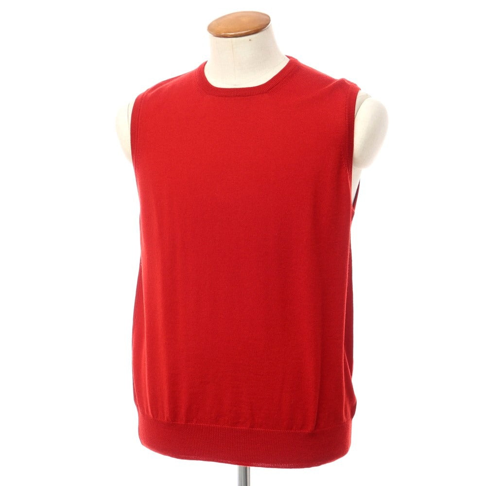 [New] TAGLIATORE Wool High Gauge Knit Vest Red [Size 50] [RED] [A/W] [Condition Rank N] [Men&