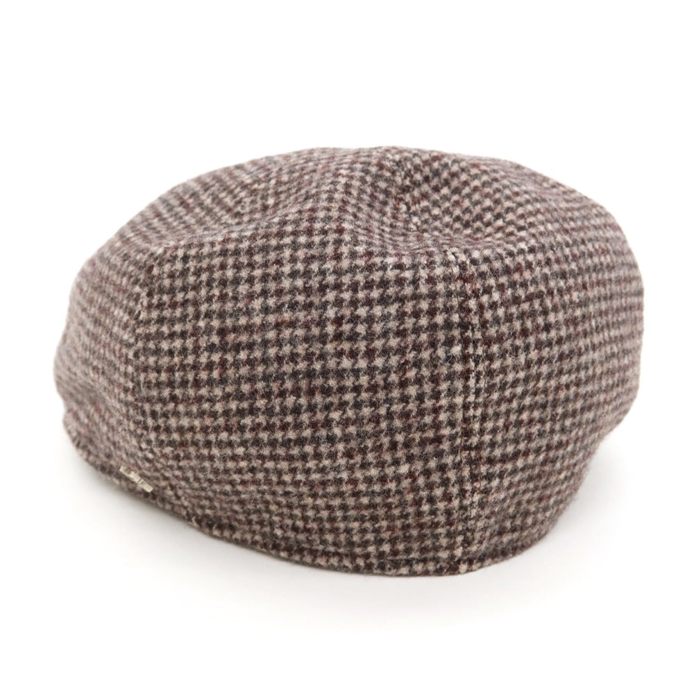 [New] TAGLIATORE hunting cap
 Brown x Bordeaux [Size 58] [BRW] [A/W] [Condition Rank N] [Men&