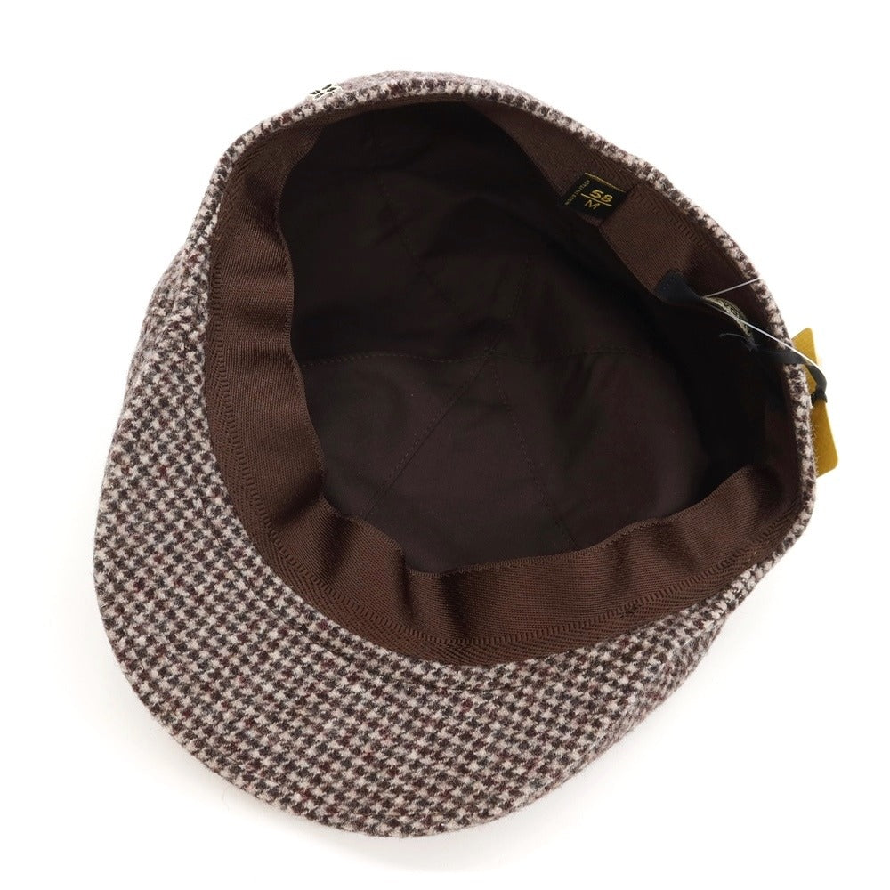 [New] TAGLIATORE hunting cap
 Brown x Bordeaux [Size 58] [BRW] [A/W] [Condition Rank N] [Men&