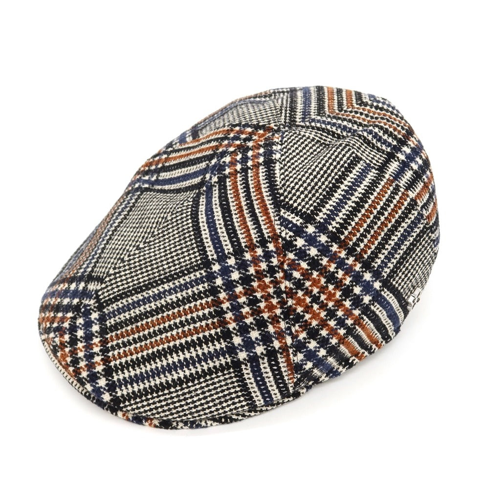 [New] Tagliatore TAGLIATORE DONALD Cotton wool check hunting hat Black x beige x brown [Size 58] [BLK] [A/W] [Condition rank N] [Men&