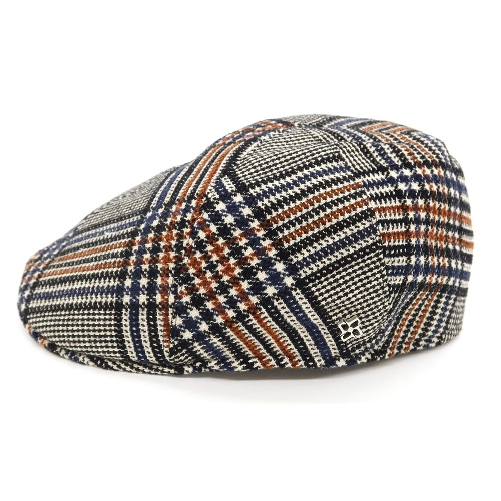 [New] Tagliatore TAGLIATORE DONALD Cotton wool check hunting hat Black x beige x brown [Size 58] [BLK] [A/W] [Condition rank N] [Men&