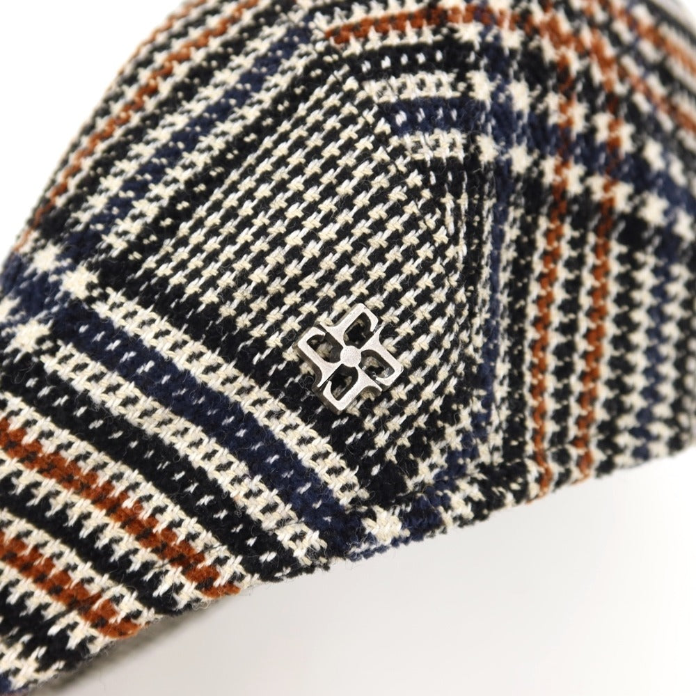 [New] Tagliatore TAGLIATORE DONALD Cotton wool check hunting hat Black x beige x brown [Size 58] [BLK] [A/W] [Condition rank N] [Men&