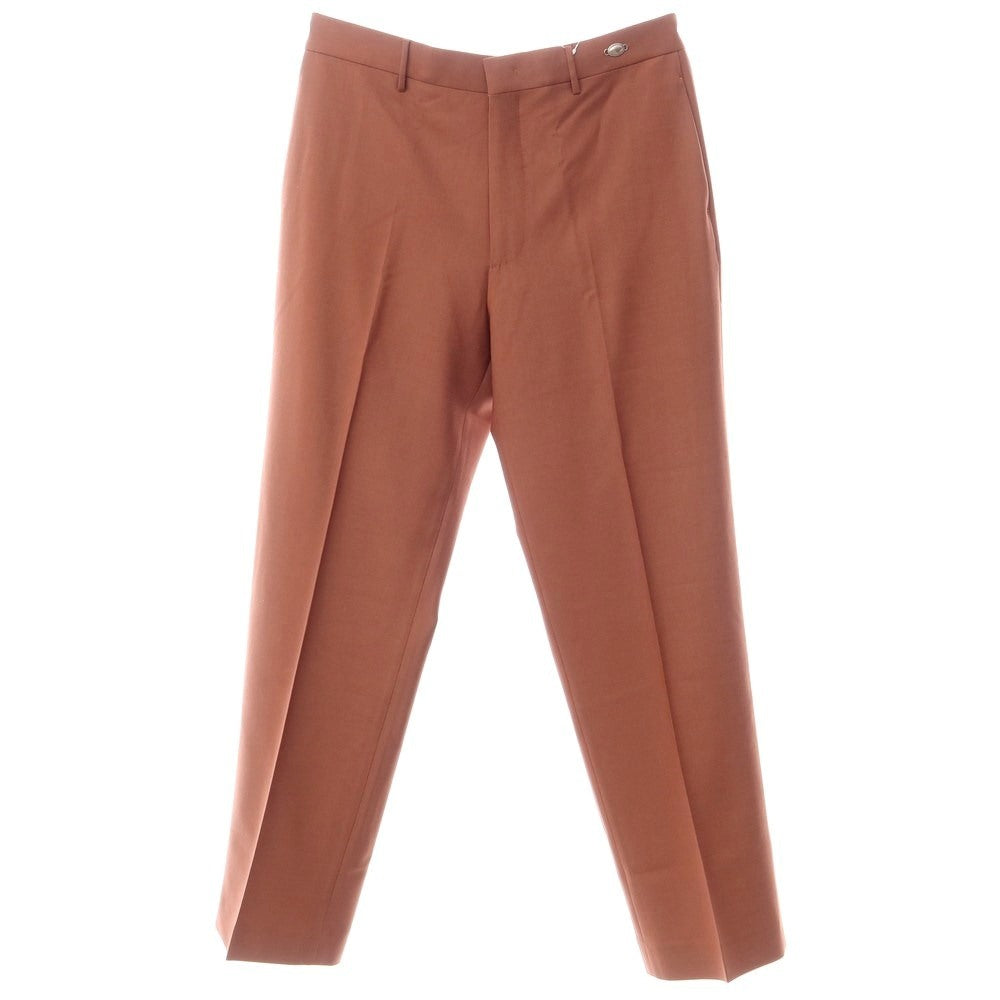 [New] TAGLIATORE Stretch Polyester Wool Slacks Pants, Terracotta Brown [Size 50] [BRW] [A/W] [Condition Rank N] [Men&