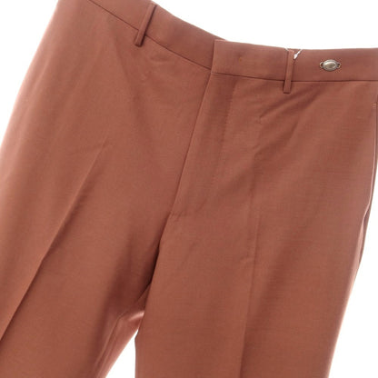 [New] TAGLIATORE Stretch Polyester Wool Slacks Pants, Terracotta Brown [Size 50] [BRW] [A/W] [Condition Rank N] [Men&