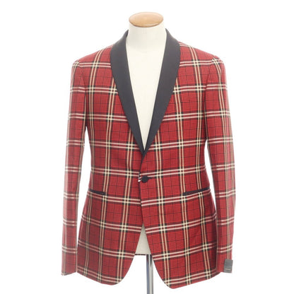 [New] TAGLIATORE Tuxedo Jacket
 Red x Black [Size 48] [RED] [S/S] [Condition Rank N] [Men&