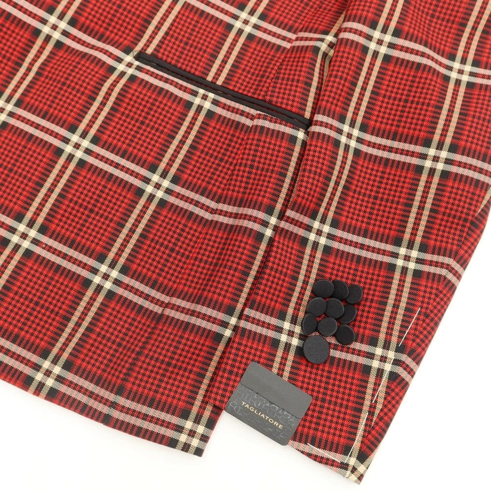 【新品】タリアトーレ TAGLIATORE タキシードジャケット
 レッドxブラック【サイズ48】【RED】【S/S】【状態ランクN】【メンズ】
【769683】[EPD]