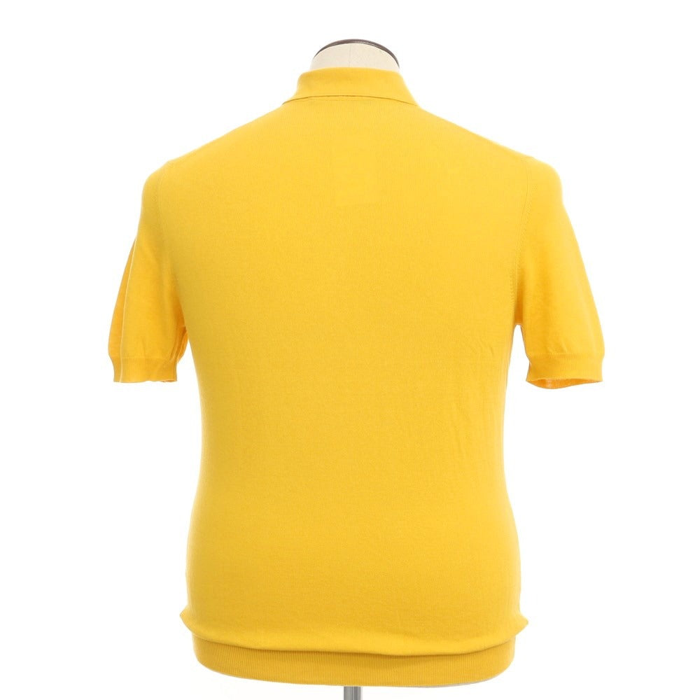 [New] TAGLIATORE High Gauge Cotton Short Sleeve Polo Knit Yellow [Size 50] [YEL] [S/S] [Condition Rank N] [Men&