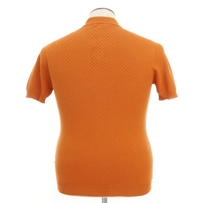 [New] TAGLIATORE High Gauge Cotton Short Sleeve Polo Knit Dark Orange [Size 50] [ORG] [S/S] [Condition Rank N] [Men&