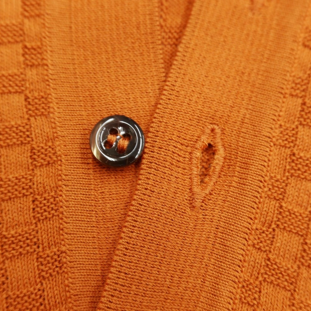 [New] TAGLIATORE High Gauge Cotton Short Sleeve Polo Knit Dark Orange [Size 50] [ORG] [S/S] [Condition Rank N] [Men&