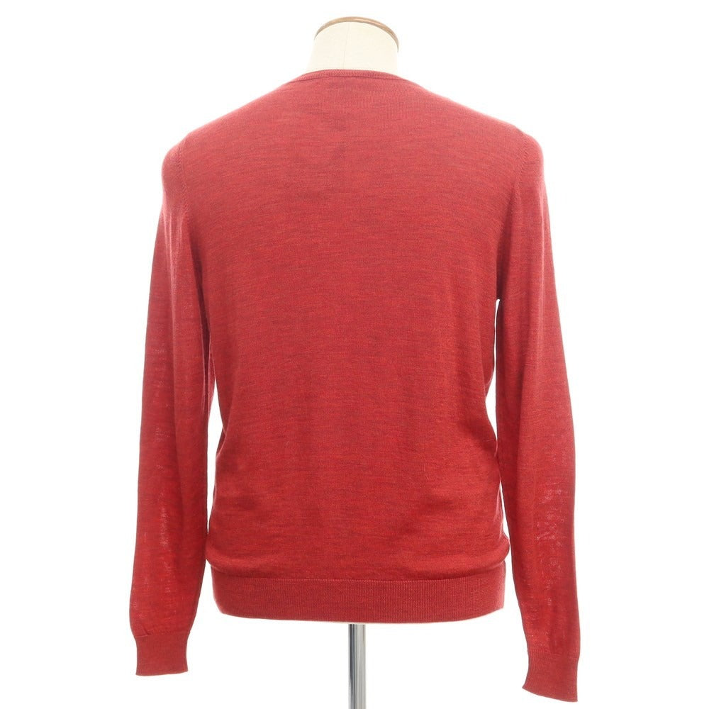 【新品】スカリオーネ SCAGLIONE プルオーバーニット
 レッドxブラウン【サイズM】【RED】【A/W】【状態ランクN】【メンズ】
【769874】 APD